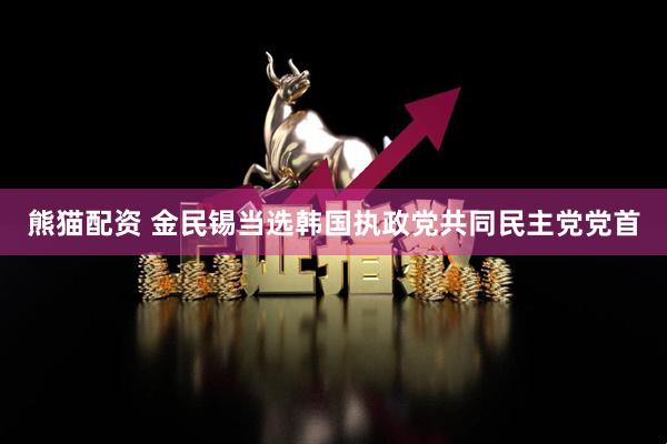 熊猫配资 金民锡当选韩国执政党共同民主党党首